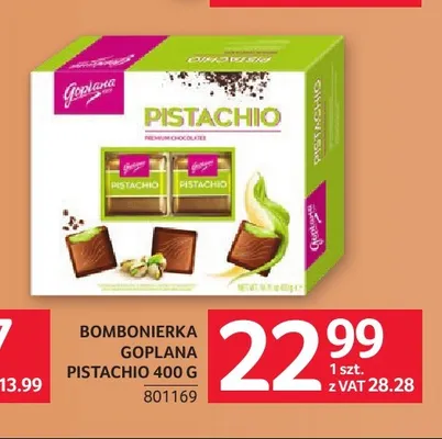 Bombonierka Goplana Pistachio promocja w Selgros