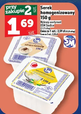Serek homogenizowany 150 g promocja w TOPAZ