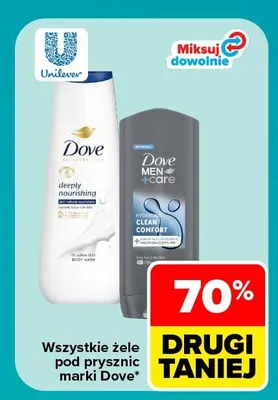 Żel pod prysznic Deeply Nourishing Dove promocja w Carrefour