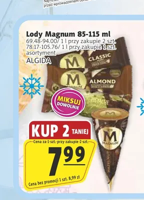 Lody Magnum Pistachio Algida promocja w Prim Market