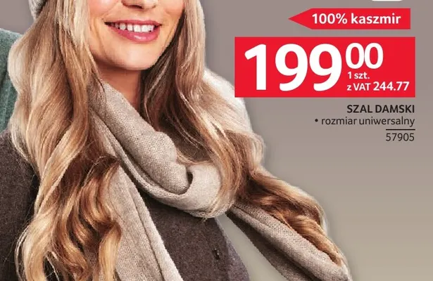 Szal damski promocja w Selgros
