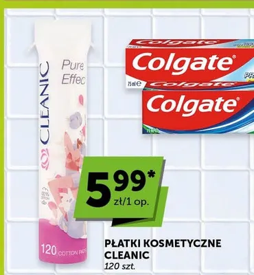 Płatki kosmetyczne Cleanic promocja w Euro Sklep