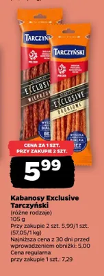 Kabanosy Exclusive Tarczyński promocja w Netto