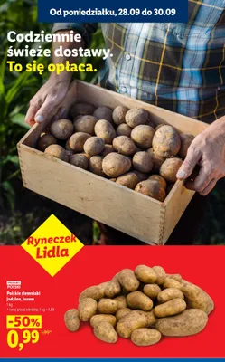 Ziemniaki polskie jadalne luzem Ryneczek Lidla promocja w Lidl