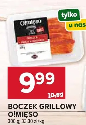 Boczek grillowy O!MIĘSO promocja w Stokrotka