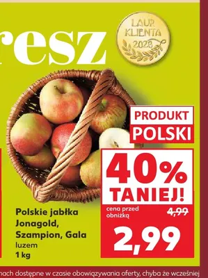 Jabłka polskie Szampion promocja w Kaufland