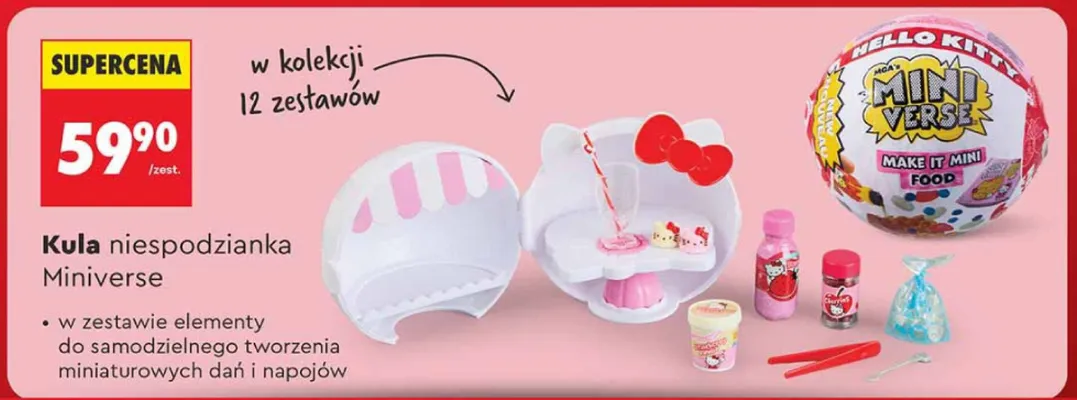 Kula niespodzianka Hello Kitty Miniverse promocja w Biedronka