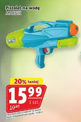 Pistolet na wodę MAKSIK promocja w Prim Market