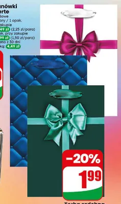 Torba ozdobna 16x24x7 cm promocja w Dino