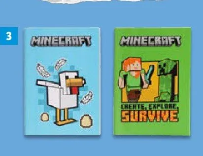 Zestaw zeszytów do ćwiczeń Minecraft 2-pak promocja w Lidl