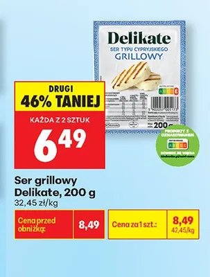 Ser grillowy Delikate promocja w Biedronka