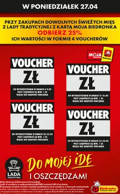 Od poniedziałku, Z ladą tradycyjną, strona 1 promocja w Biedronka