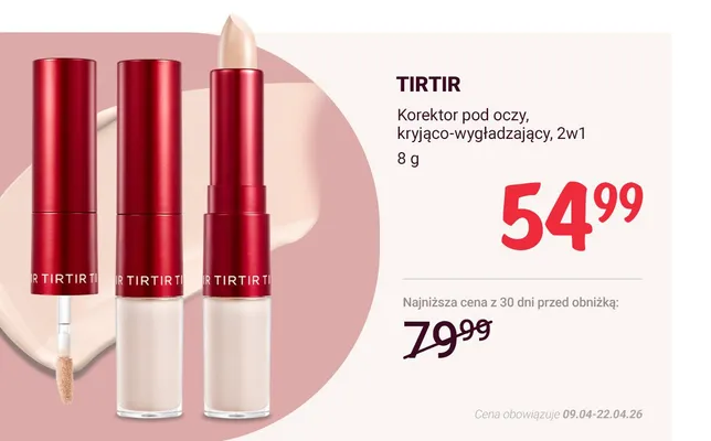 Korektor pod oczy kryjąco-wygładzający 2w1 promocja w Rossmann
