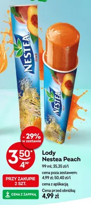 Lody Nestea Peach promocja w Żabka
