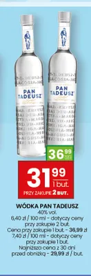Wódka Pan Tadeusz 40% vol. promocja w Twój Market