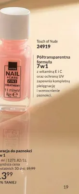 Kuracja do paznokci 7 w 1 Avon Touch of Nude promocja w AVON