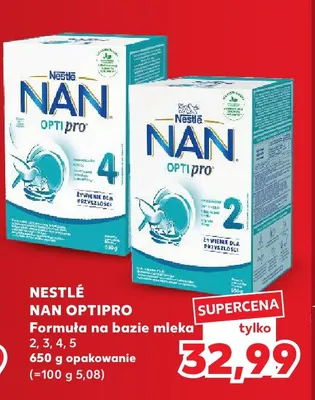 Formuła na bazie mleka NAN Optipro 5 Nestlé promocja w Kaufland