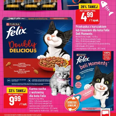 Karma sucha z wołowiną dla kota promocja w POLOmarket