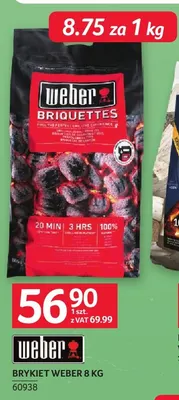 Brykiet Weber 8 kg promocja w Selgros
