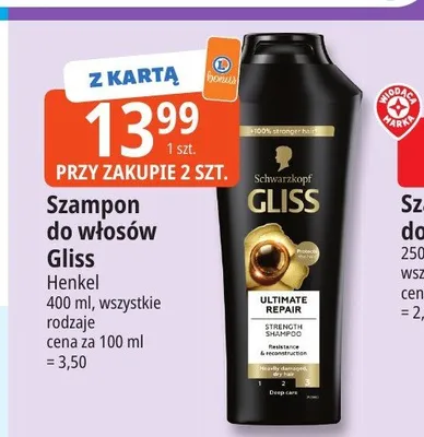 Szampon do włosów Gliss Ultimate Repair promocja w Leclerc