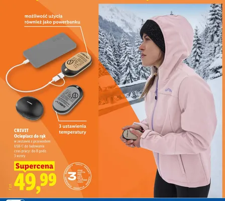Ocieplacz do rąk Crivit promocja w Lidl