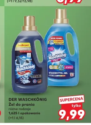Żel do prania Der Waschkonig Black promocja w Kaufland