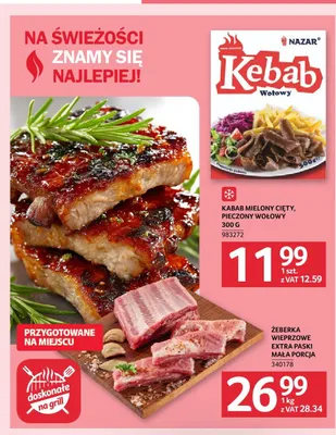 Żeberka wieprzowe extra paski mała porcja promocja w Selgros