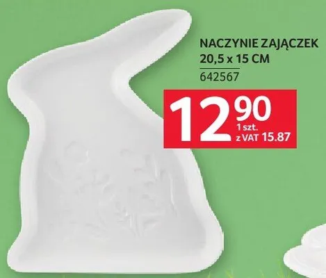 Naczynie zajączek 20.5 x 15 cm promocja w Selgros