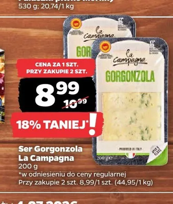 Ser Gorgonzola La Campagna promocja w Netto