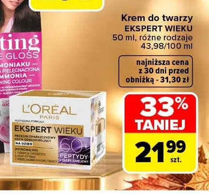 Krem do twarzy Ekspert Wieku L'Oréal Paris promocja w Carrefour