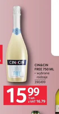 Wino bezalkoholowe Cin & promocja w Selgros