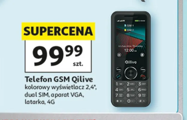 Telefon Gsm Qilive promocja w Auchan