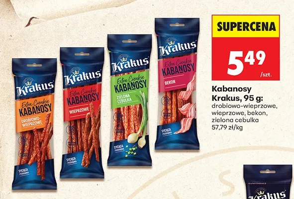Kabanosy bekon Krakus promocja w Biedronka