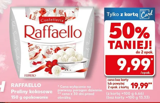 Praliny kokosowe promocja w Kaufland