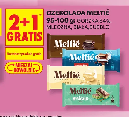 Czekolada mleczna Meltié promocja w Biedronka