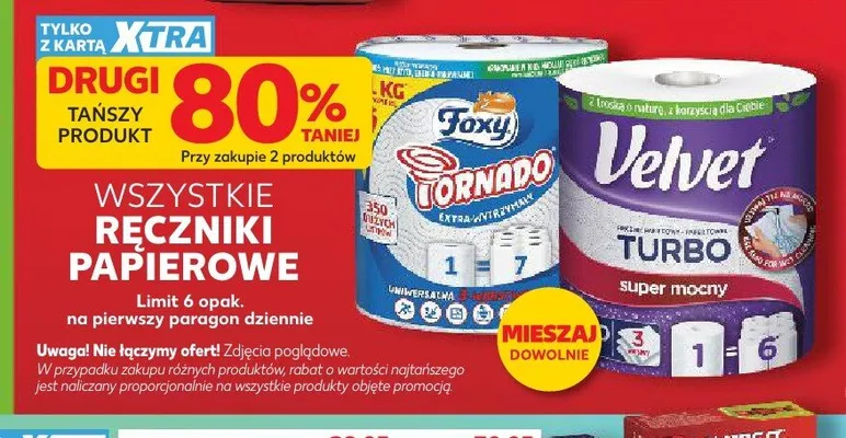 Ręczniki papierowe Velvet Turbo promocja w Kaufland