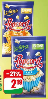 Popcorn do mikrofali Lorenz Butter promocja w Dino