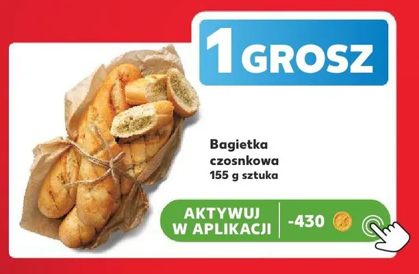Bagietka czosnkowa promocja w Kaufland