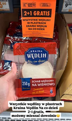 Schab wędzony na wiśniowo Kraina Wędlin Na co dzień promocja w Biedronka