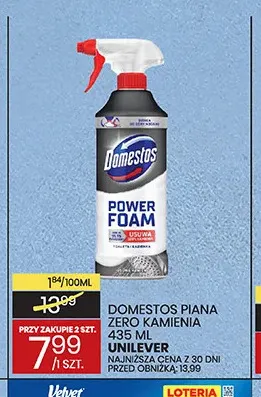 Piana zero kamienia Domestos promocja w Wafelek