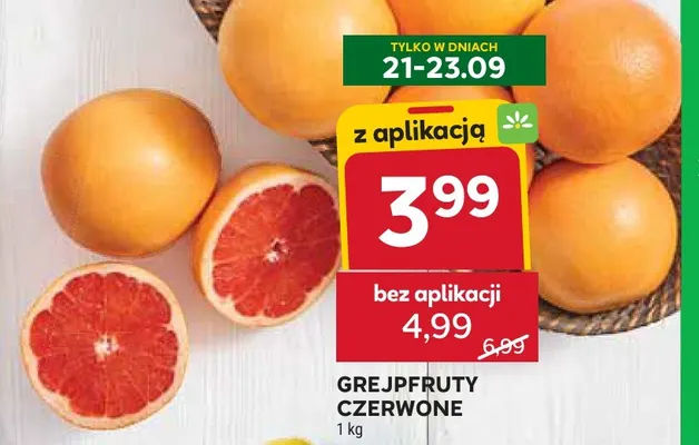 Grejpfruty czerwone promocja w Stokrotka