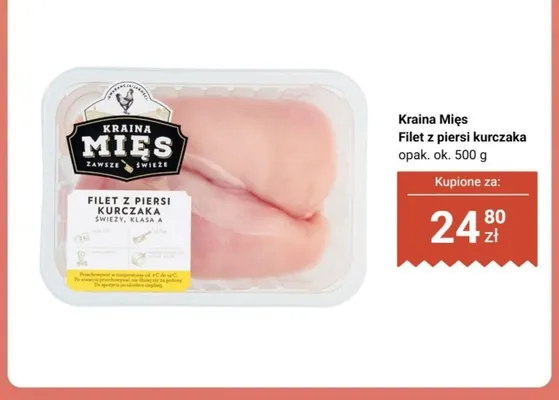 Filet z piersi kurczaka Kraina Mięs promocja w Biedronka