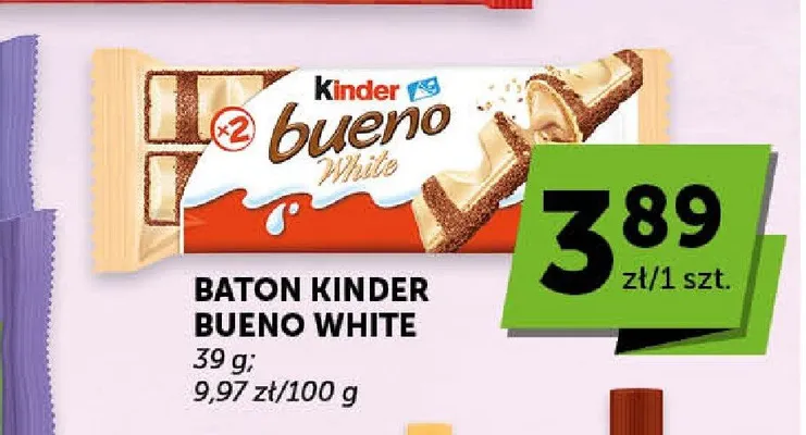 Baton Kinder Bueno White promocja w ABC