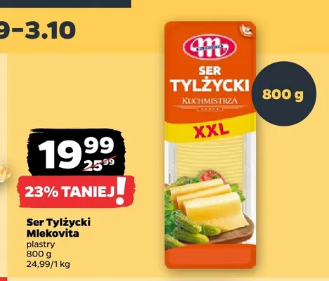 Ser Tylżycki w plastrach Mlekovita promocja w Netto