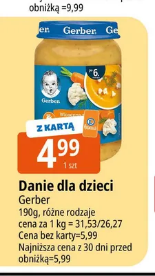 Danie dla dzieci Gerber promocja w Leclerc
