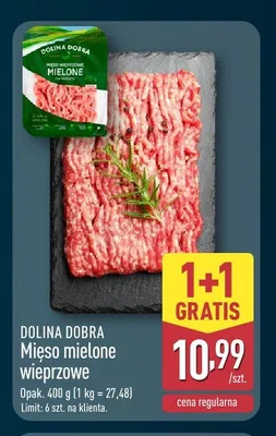 Mięso mielone wieprzowe Dolina Dobra promocja w Aldi