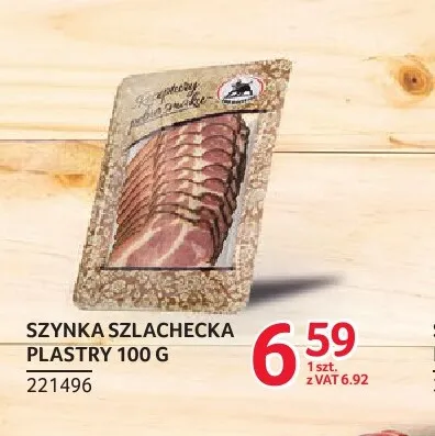 Szynka szlachecka plastry ZMB Białystok promocja w Selgros