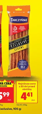 Kabanosy Exclusive serowe promocja w Biedronka