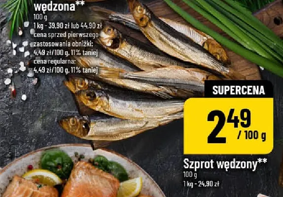 Szprot wędzony promocja w POLOmarket