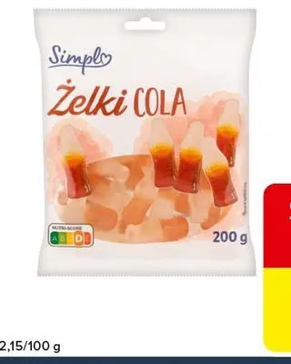 Żelki Simpl cola promocja w Globi